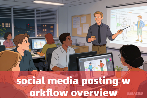 social media posting workflow overview